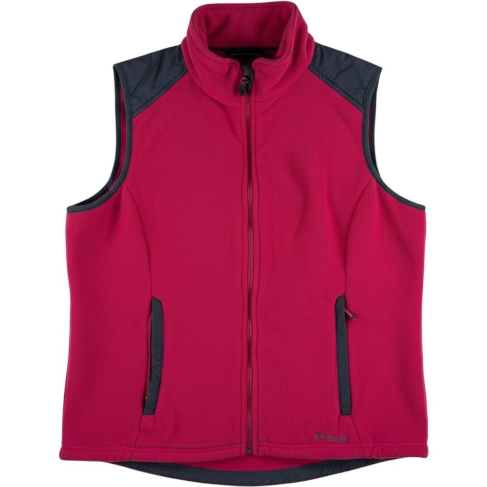 LL Bean Polartec Wind Pro Fleece Vest Full Zip Magenta Pink Womens M 0JMX3